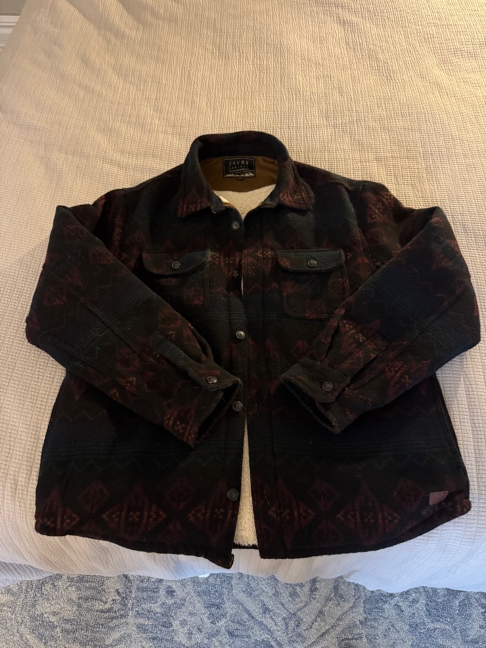 Jachs Sherpa-Lined Wool-Blend Jacket